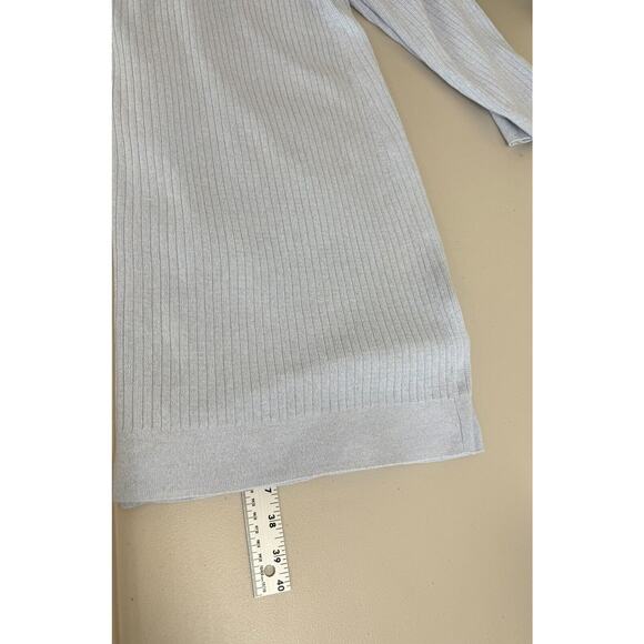 Talbots Longline Pima Cotton Cardigan Sweater Womens Size 1X Pockets Light Blue - Picture 10 of 12